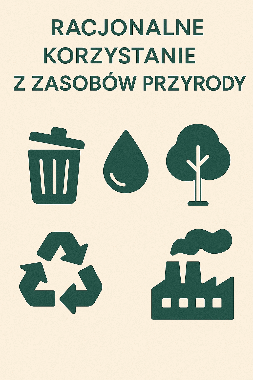 Racjonalnego gospodarowania zasobami